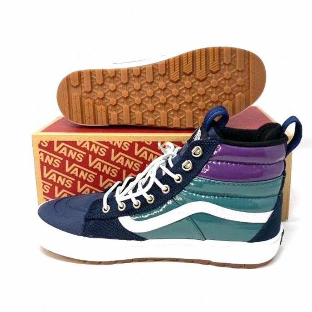 💖MEGA SALE💖VANS Sk8-Hi MTE 2.0 Womens Blue VN0A4P3I2US Leather Payent Winter - Picture 5 of 8